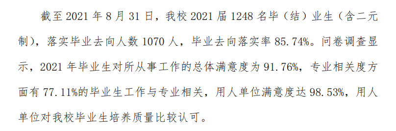 宁德职业技术学院就业率及就业前景怎么样（来源高等职业教育质量年度报告（2022））