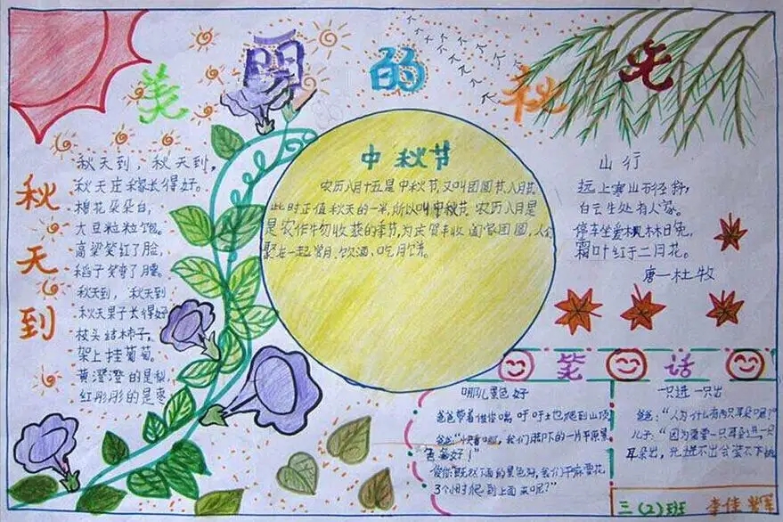 2022年中秋节小学生手抄报精选